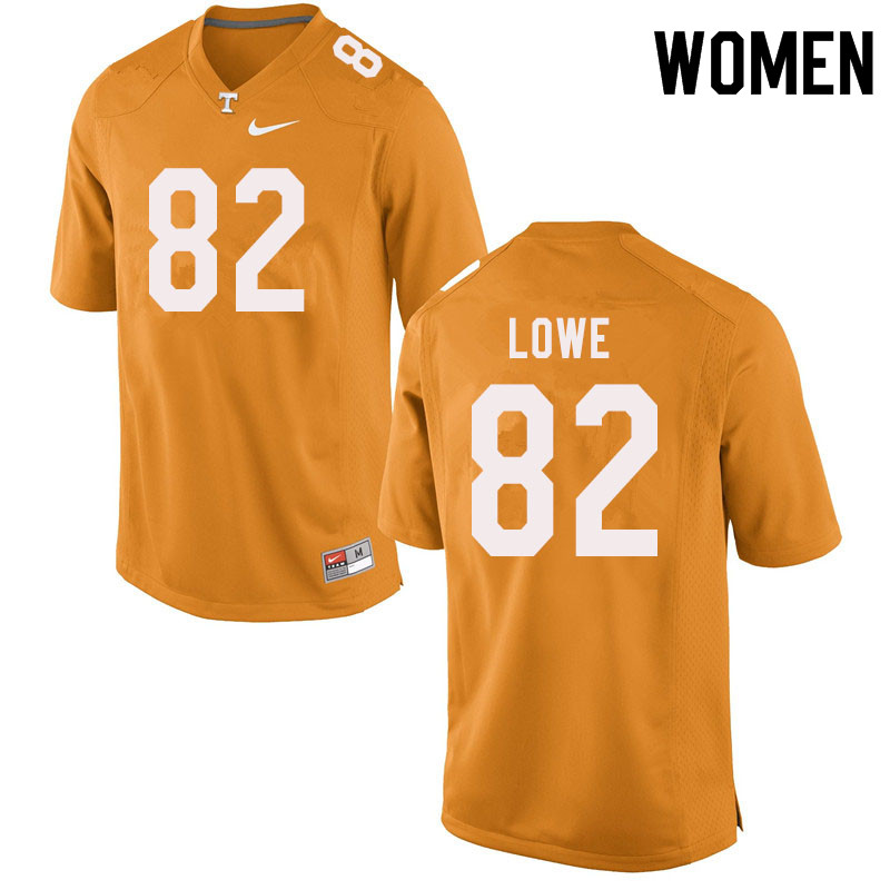 Women #82 Jackson Lowe Tennessee Volunteers College Football Jerseys Sale-Orange